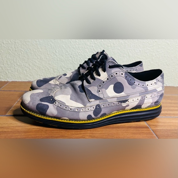Cole Haan Originalgrand Wing Golf Grey Camo Oxford Loafer Shoe Size: 11 main image 4